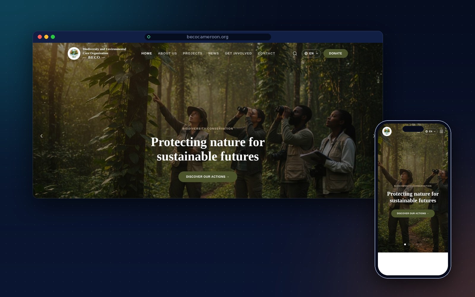 BECO — Biodiversity and Environment Care Organisation — conservation au Cameroun